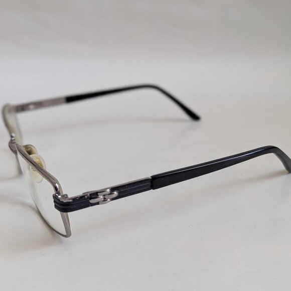 Rectangle Metal Combo Optical Frame Only (Silver) - Picture 3 of 5